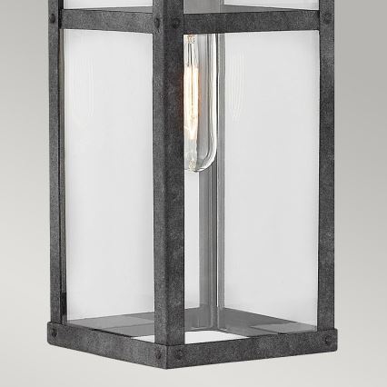 Quintiesse - Lámpara de pared exterior PORTER M 1xE27/60W/230V IP44 negra