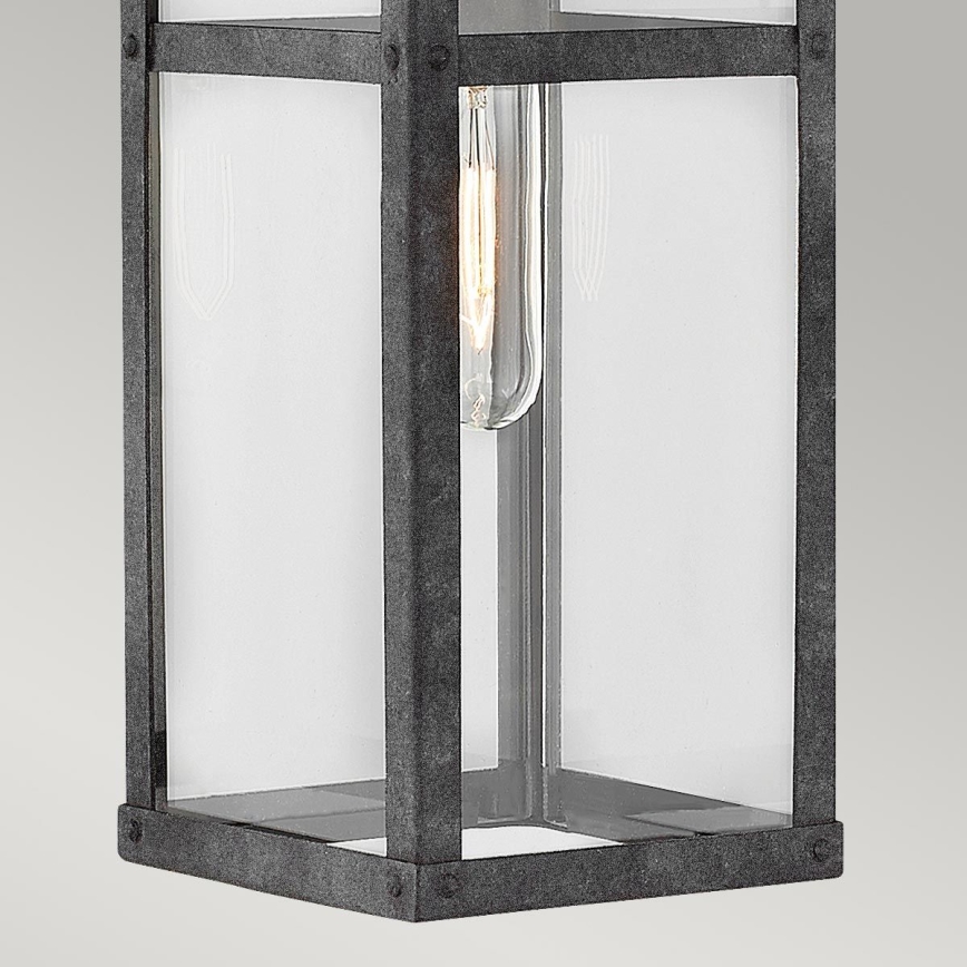 Quintiesse - Lámpara de pared exterior PORTER M 1xE27/60W/230V IP44 negra