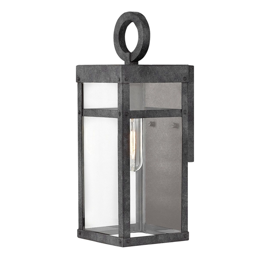 Quintiesse - Aplique de pared exterior PORTER S 1xE27/60W/230V IP44 negro