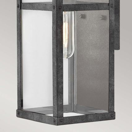 Quintiesse - Aplique de pared exterior PORTER S 1xE27/60W/230V IP44 negro