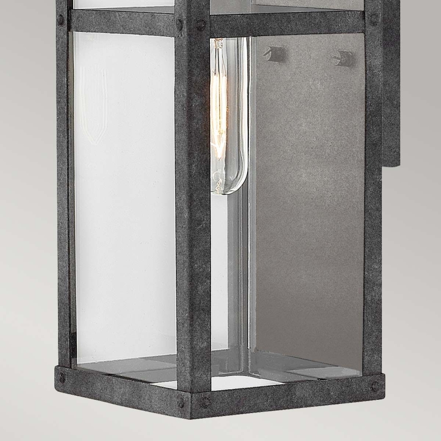 Quintiesse - Aplique de pared exterior PORTER S 1xE27/60W/230V IP44 negro