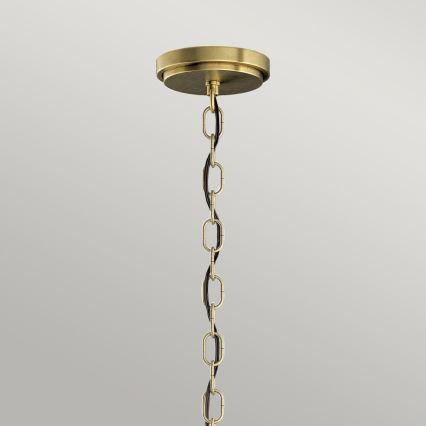 Quintiesse - Lámpara colgante con cadena ROUX 3xE27/60W/230V Ø 40,6 cm, color dorado