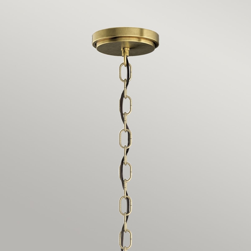 Quintiesse - Lámpara colgante con cadena ROUX 3xE27/60W/230V Ø 40,6 cm, color dorado