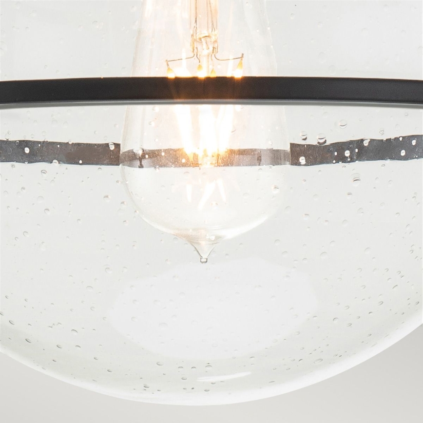 Quintiesse - Lámpara de techo SOMERSET 1xE27/60W/230V, diámetro 28,2 cm, negra