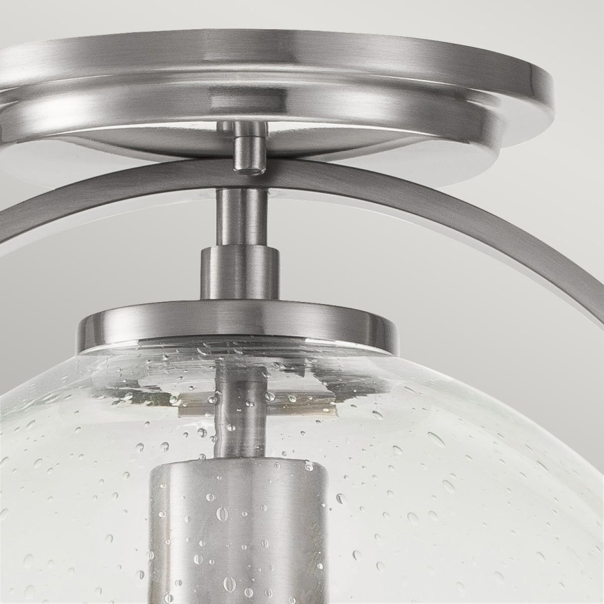 Quintiesse - Lámpara de techo SOMERSET 1xE27/60W/230V Ø 28,2 cm cromo mate