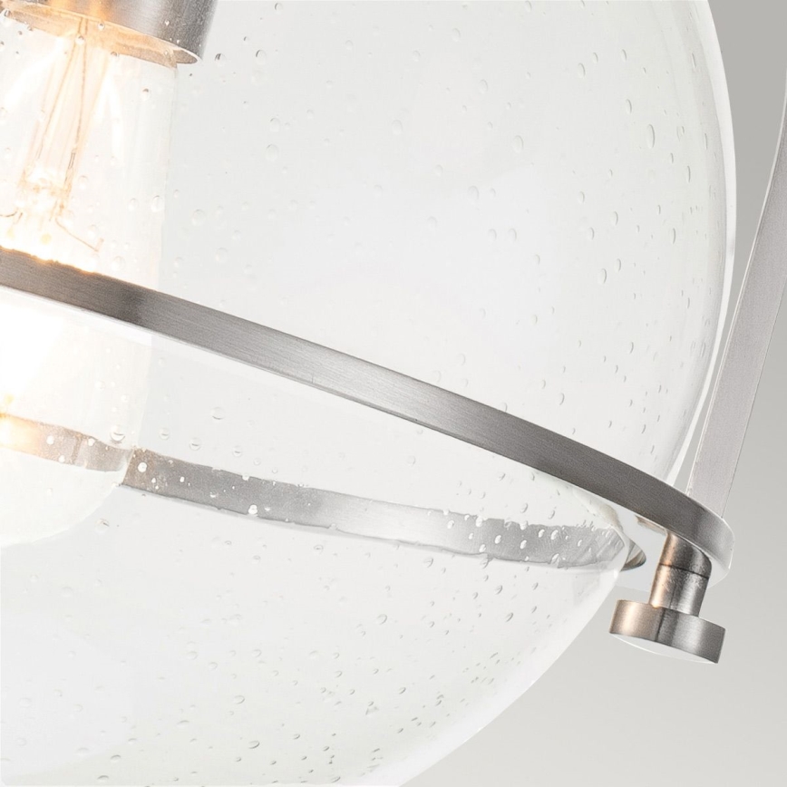 Quintiesse - Lámpara de techo SOMERSET 1xE27/60W/230V Ø 28,2 cm cromo mate