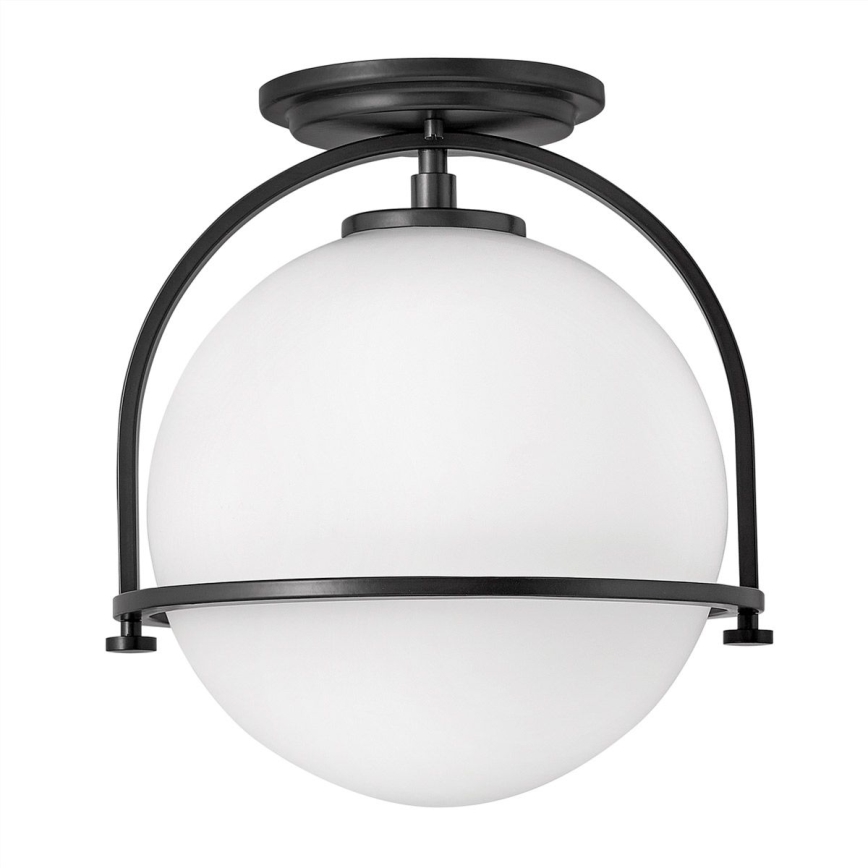Quintiesse - Lámpara de techo SOMERSET 1xE27/60W/230V Ø 28,2 cm negra