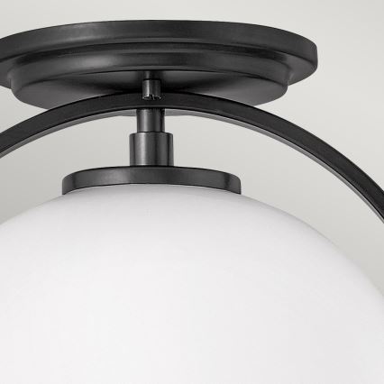 Quintiesse - Lámpara de techo SOMERSET 1xE27/60W/230V Ø 28,2 cm negra