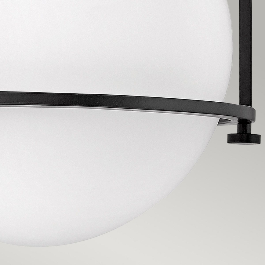 Quintiesse - Lámpara de techo SOMERSET 1xE27/60W/230V Ø 28,2 cm negra