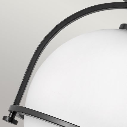 Quintiesse - Lámpara de techo SOMERSET 1xE27/60W/230V Ø 28,2 cm negra