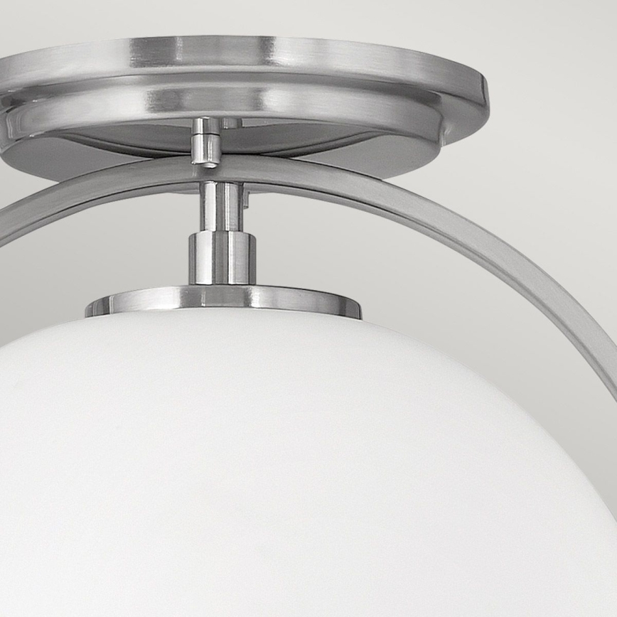 Quintiesse - Lámpara de techo SOMERSET 1xE27/60W/230V Ø 28,2 cm cromo mate