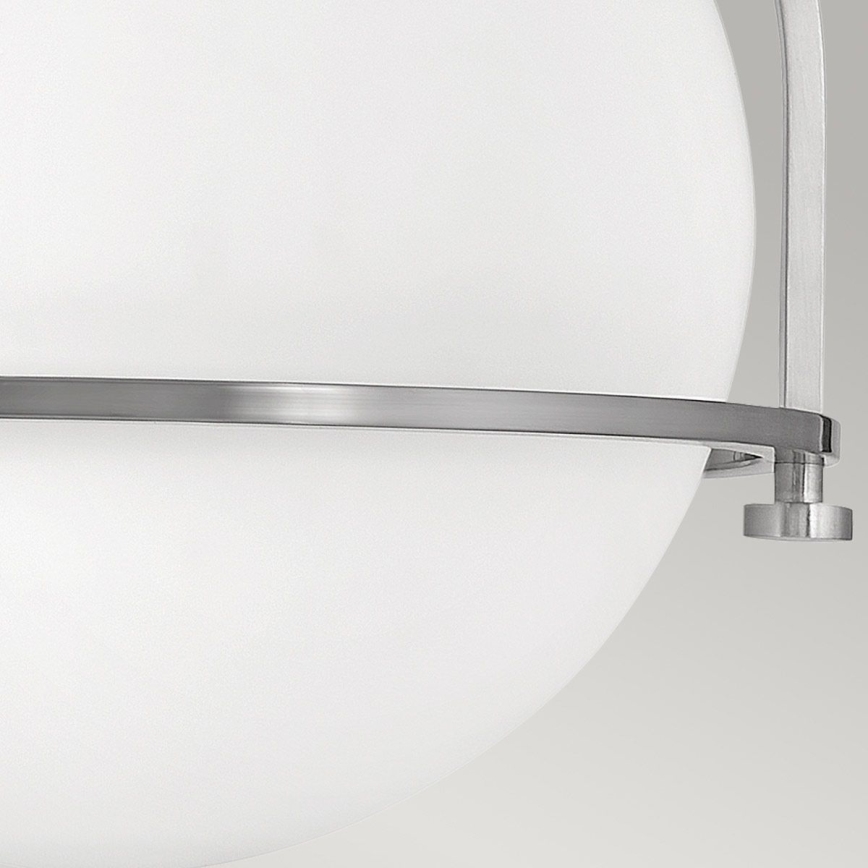 Quintiesse - Lámpara de techo SOMERSET 1xE27/60W/230V Ø 28,2 cm cromo mate