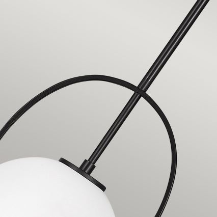 Quintiesse - Lámpara colgante de varilla SOMERSET 1xE27/60W/230V diámetro 28,9 cm negra