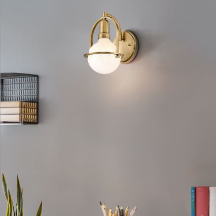 Quintiesse - Lámpara de pared SOMERSET 1xE27/60W/230V dorada