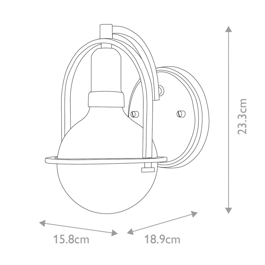 Quintiesse - Lámpara de pared SOMERSET 1xE27/60W/230V dorada