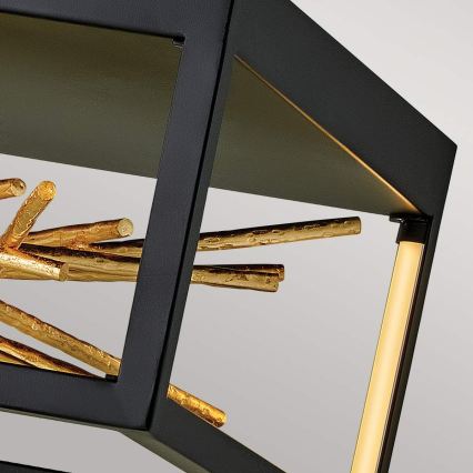 Quintiesse - Lámpara de techo LED STYX LED/8W/230V negro/dorado