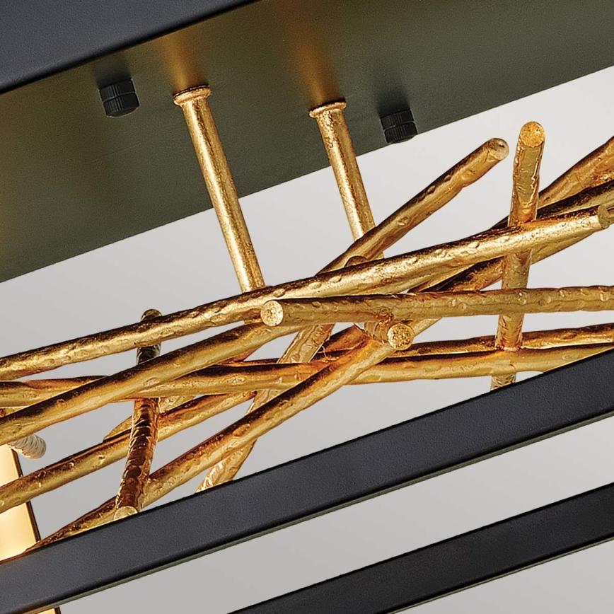 Quintiesse - Lámpara de techo LED STYX LED/8W/230V negro/dorado