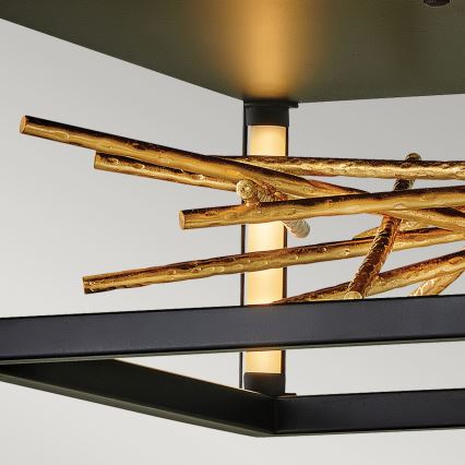 Quintiesse - Lámpara de techo LED STYX LED/8W/230V negro/dorado
