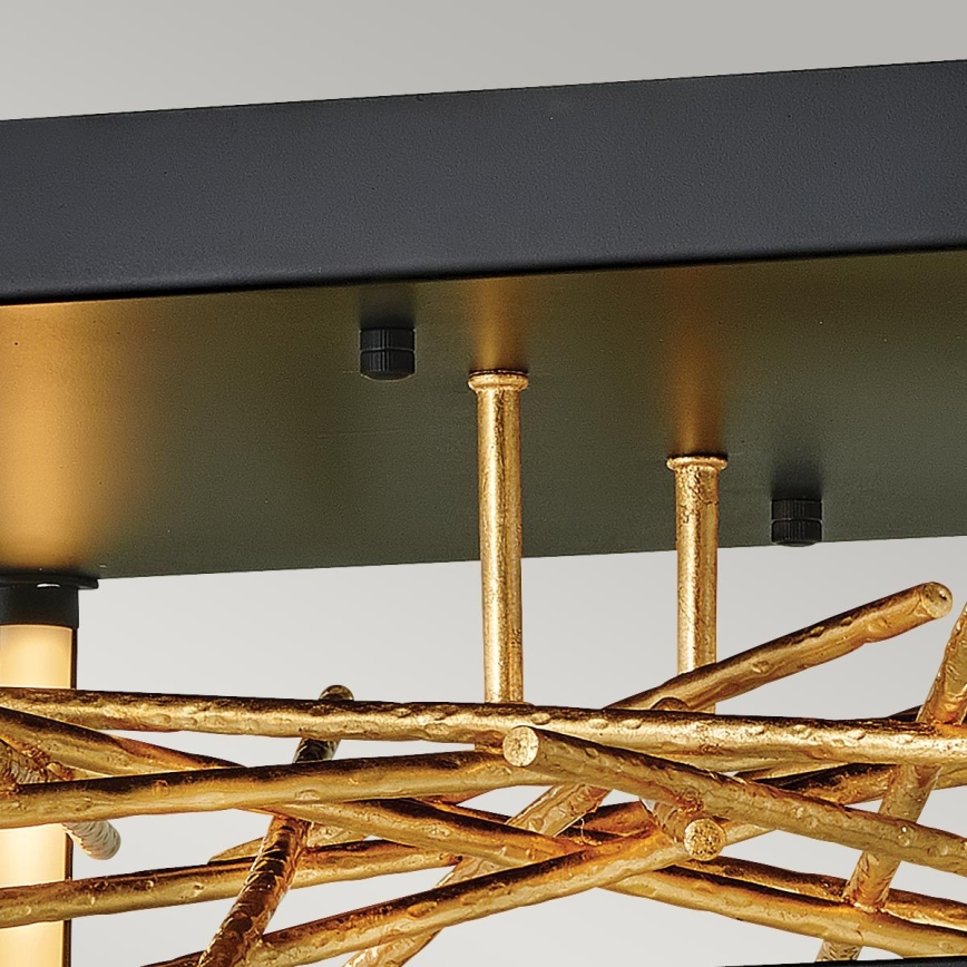 Quintiesse - Lámpara de techo LED STYX LED/8W/230V negro/dorado