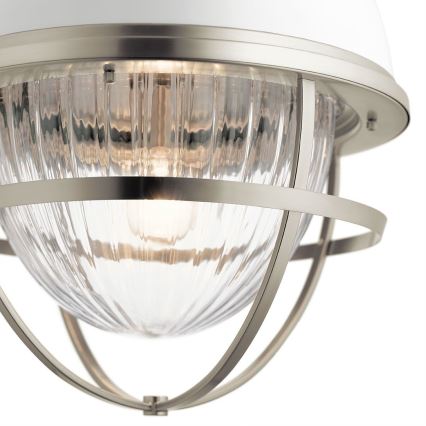Quintiesse - Lámpara colgante con varilla TOLLIS 1xE27/40W/230V, Ø 40,8 cm, cromo mate