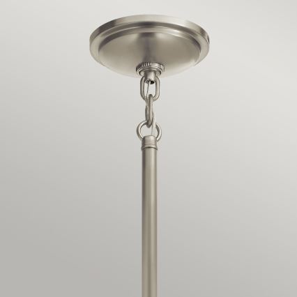Quintiesse - Lámpara colgante con varilla TOLLIS 1xE27/40W/230V, Ø 40,8 cm, cromo mate