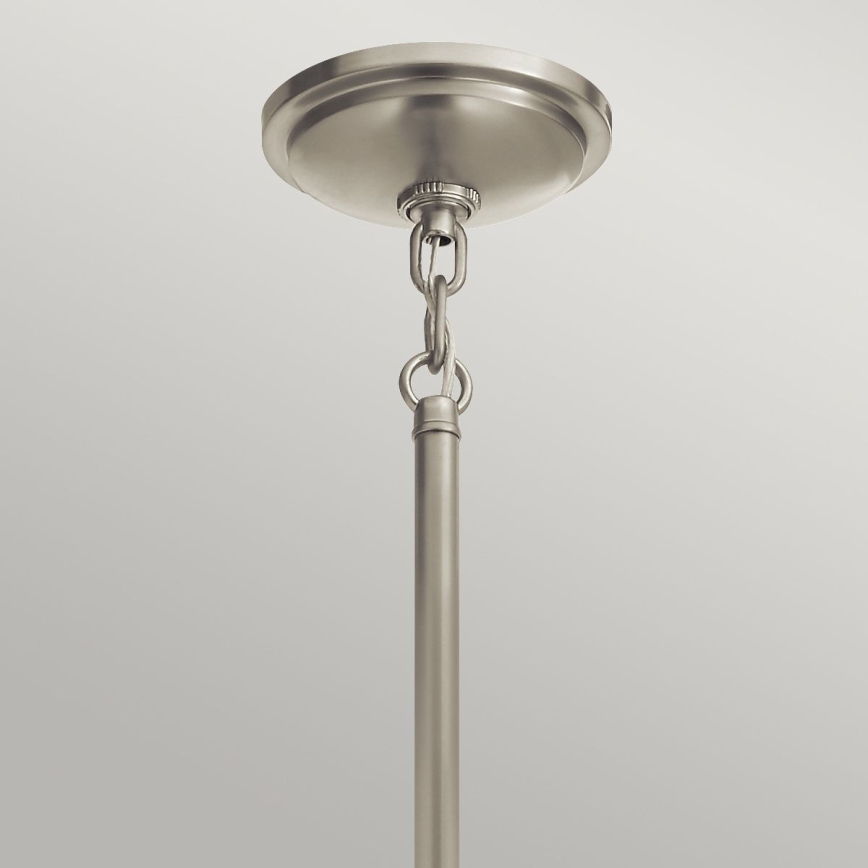 Quintiesse - Lámpara colgante con varilla TOLLIS 1xE27/40W/230V, Ø 40,8 cm, cromo mate