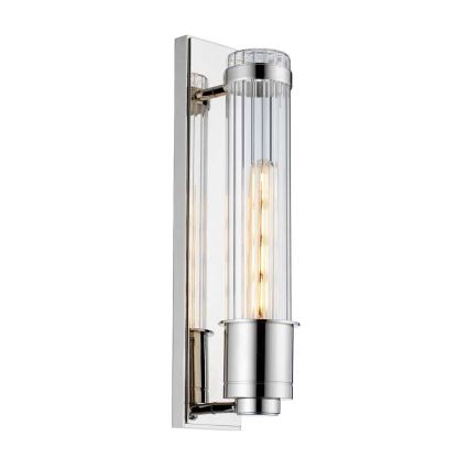 Quintiesse - Aplique de pared para baño WELLINGTON 1xE27/60W/230V IP44 cromo brillante