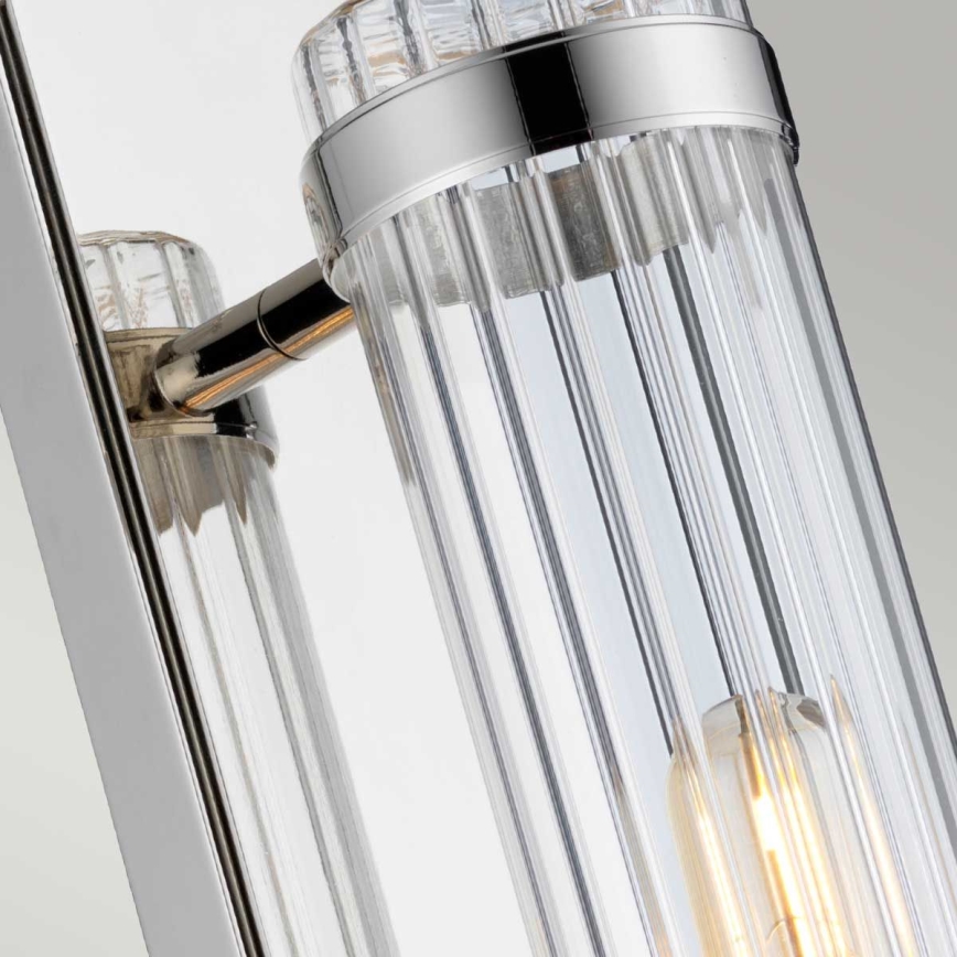 Quintiesse - Aplique de pared para baño WELLINGTON 1xE27/60W/230V IP44 cromo brillante