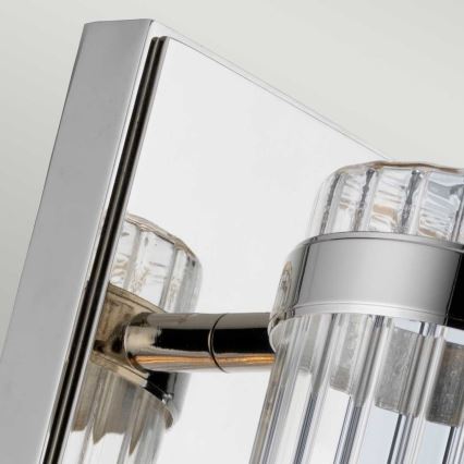 Quintiesse - Aplique de pared para baño WELLINGTON 1xE27/60W/230V IP44 cromo brillante