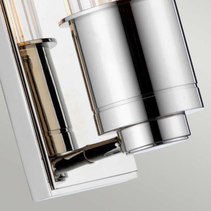 Quintiesse - Aplique de pared para baño WELLINGTON 1xE27/60W/230V IP44 cromo brillante