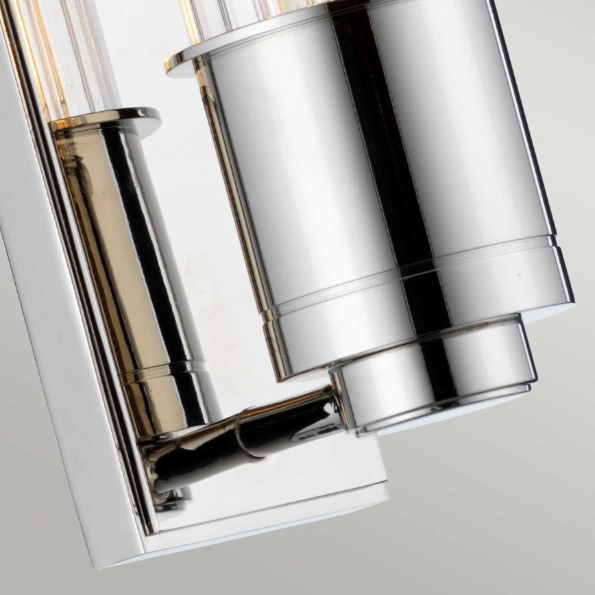 Quintiesse - Aplique de pared para baño WELLINGTON 1xE27/60W/230V IP44 cromo brillante