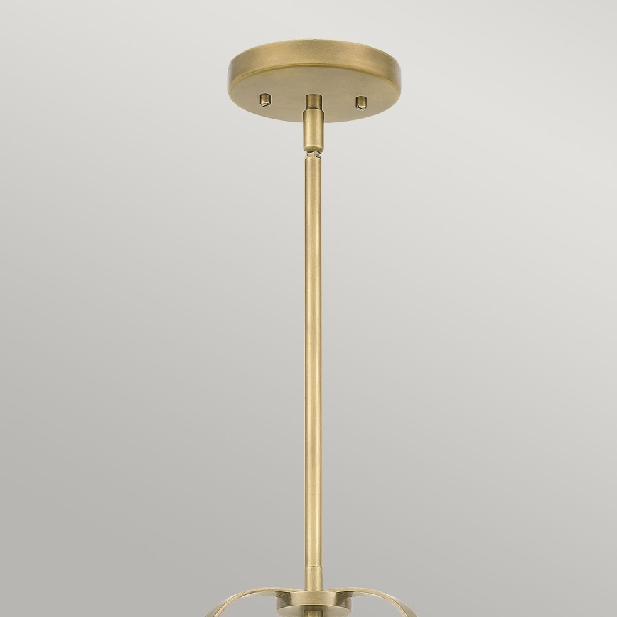 Quintiesse - Lámpara colgante con varilla WIMBERLEY 3xE27/60W/230V Ø 35,6 cm dorada