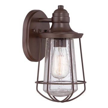 Quoizel - Aplique de exterior MARINE 1xE27/60W/230V IP44 marrón