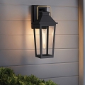 Quoizel - Aplique de pared exterior BUCKLEY S 1xE27/40W/230V IP44 negro