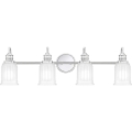 Quoizel - Aplique de pared LED para baño SWELL 4xG9/3W/230V IP44 cromo brillante