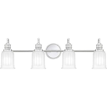 Quoizel - Aplique de pared LED para baño SWELL 4xG9/3W/230V IP44 cromo brillante
