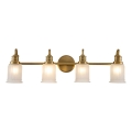 Quoizel - aplique mural LED para baño SWELL 4xG9/3W/230V IP44 dorado