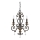 Quoizel - Lámpara colgante con cadena MARQUETTE 3xE14/60W/230V acabado en bronce