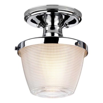 Quoizel - Plafón de baño DUBLIN 1xE27/40W/230V IP44 cromo brillante