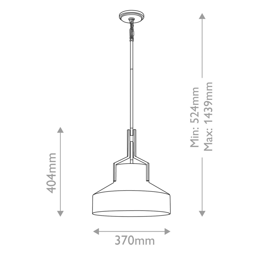Quoizel - Lámpara colgante con barra BRECKEN 2xE27/60W/230V oro/blanco