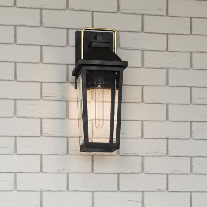 Quoizel - Lámpara de pared para exterior BUCKLEY M 1xE27/40W/230V IP44 negro