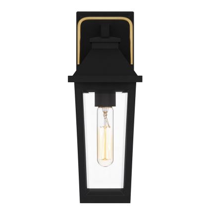 Quoizel - Aplique de pared exterior BUCKLEY S 1xE27/40W/230V IP44 negro