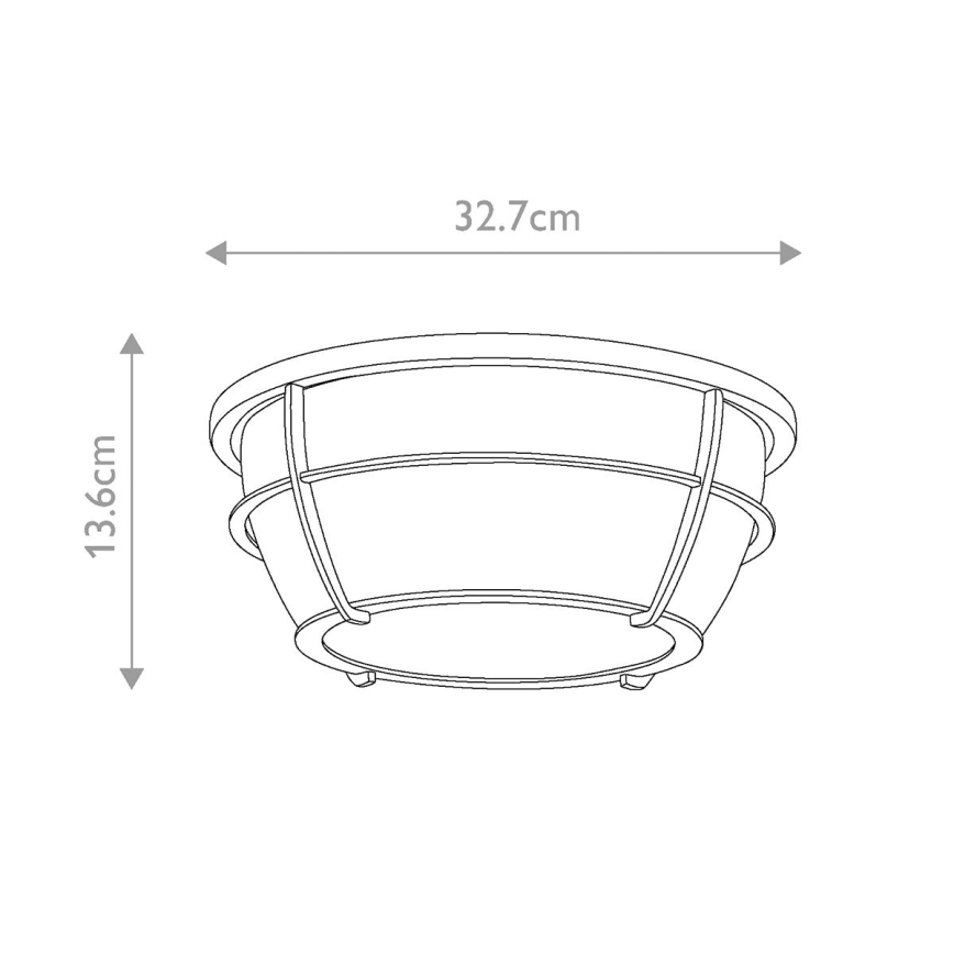 Quoizel - Luminaria de techo para baño CHANCE 2xE27/60W/230V IP44
