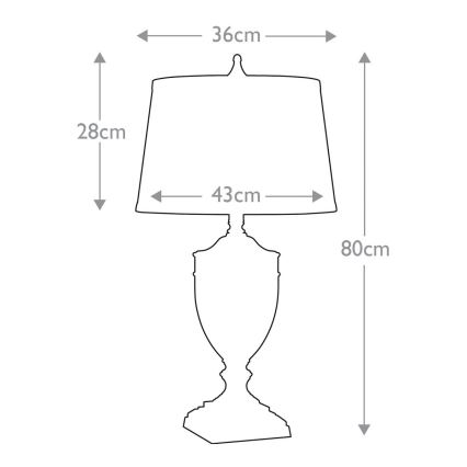 Quoizel - Lámpara de mesa DENNISON 1xE27/60W/230V dorado