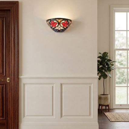 Quoizel - Aplique de pared Tiffany LARISSA 2xE14/40W/230V