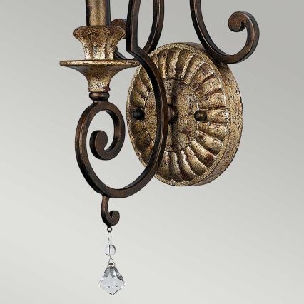 Quoizel - Aplique de pared MARQUETTE 1xE14/60W/230V bronce