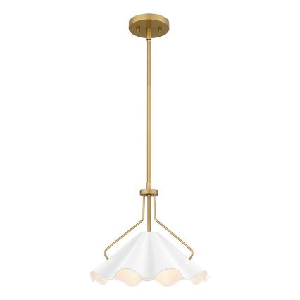Quoizel - Lámpara colgante MEJIA 1xE27/60W/230V diá. 35,6 cm latón