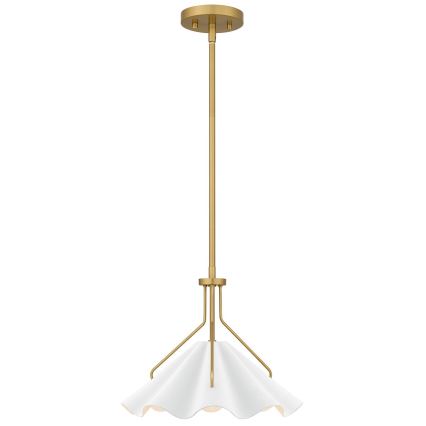 Quoizel - Lámpara colgante MEJIA 1xE27/60W/230V diá. 35,6 cm latón