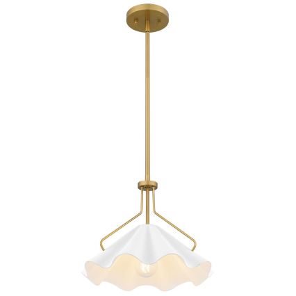 Quoizel - Lámpara colgante MEJIA 1xE27/60W/230V diá. 35,6 cm latón