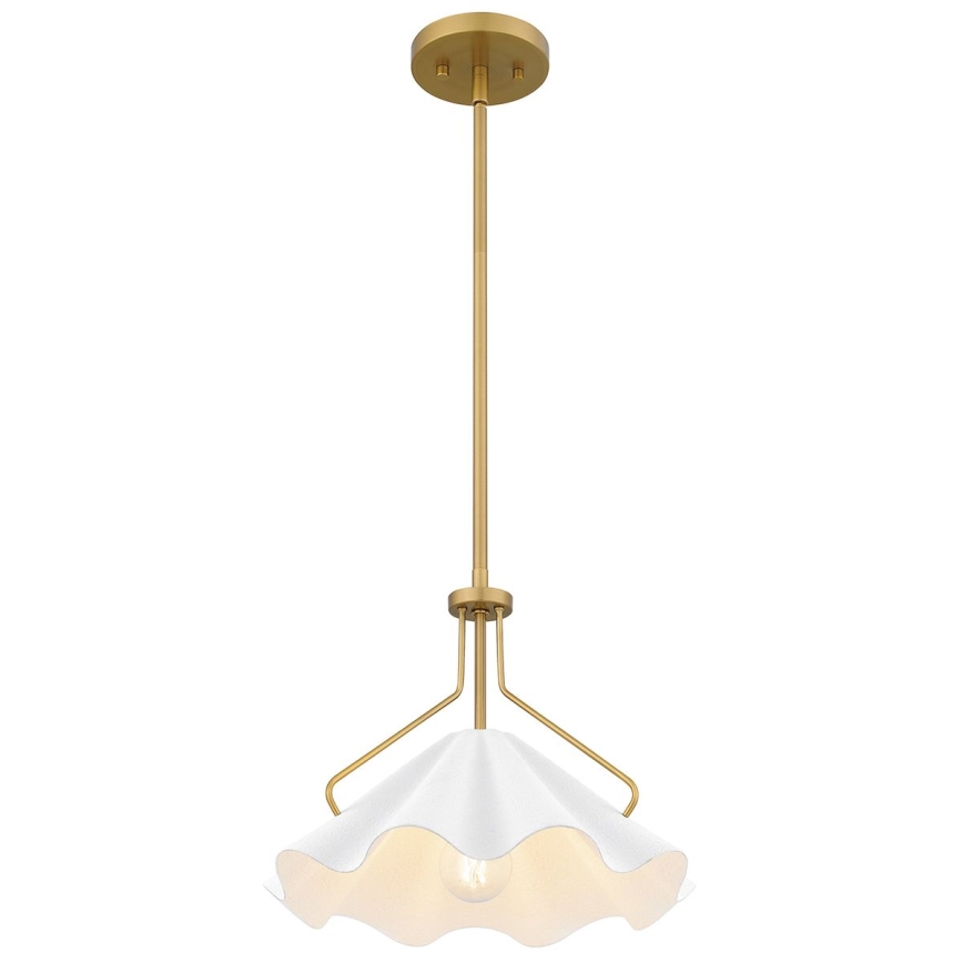 Quoizel - Lámpara colgante MEJIA 1xE27/60W/230V diá. 35,6 cm latón